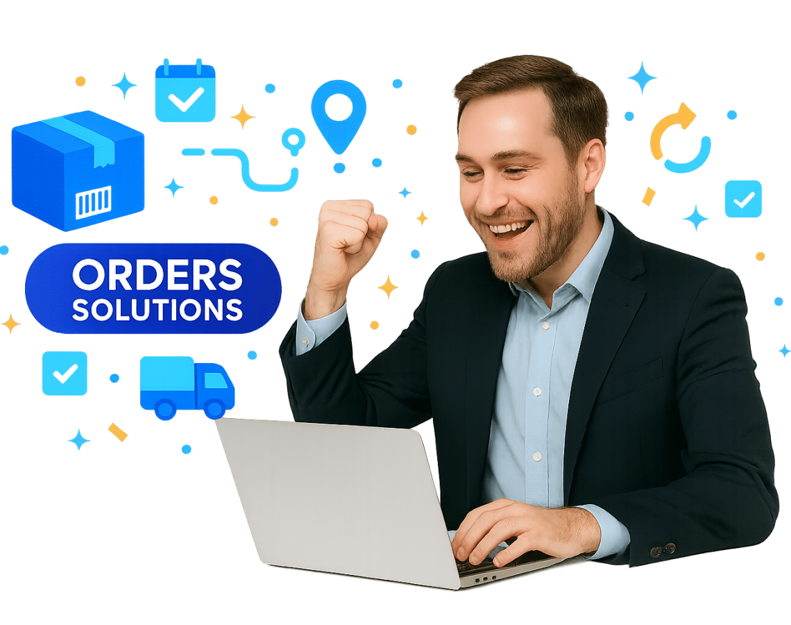 Adelaide AI order chatbot sharing delivery status and return instructions.